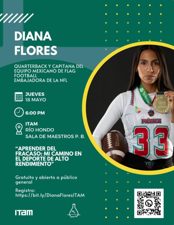 Poster: "Aprender del Fracaso: Mi camino en el Deporte de Alto Rendimiento" Diana Flores